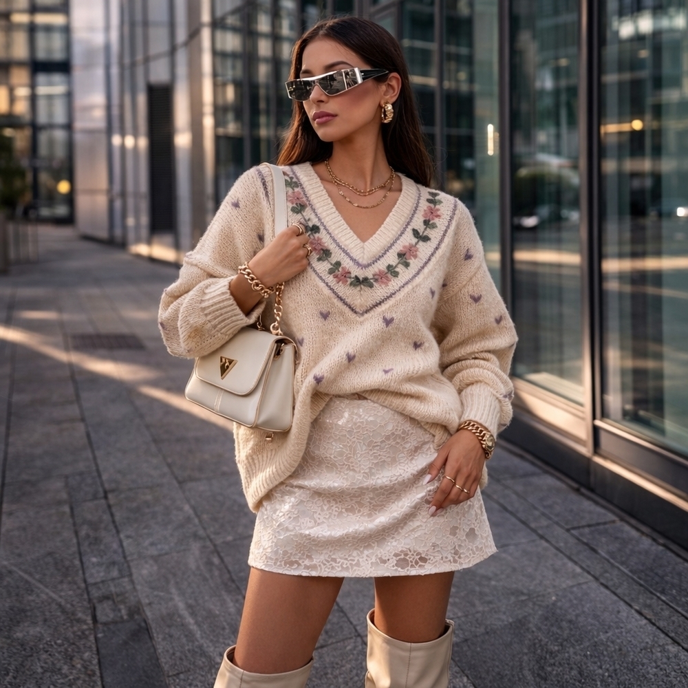 Paris Sport Club Knitted By Hand Size M